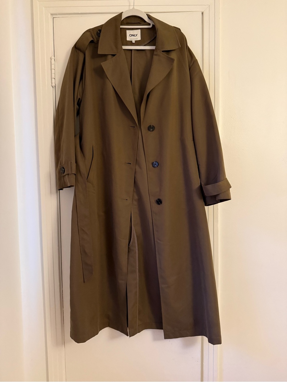 ONLY Olive Brown Trench Coat